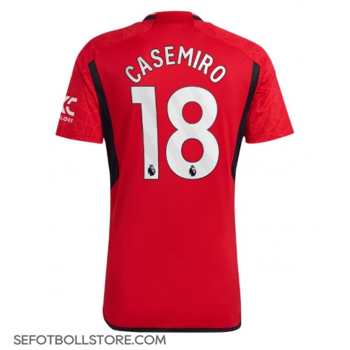 Manchester United Casemiro #18 Replika Hemmatröja 2023-24 Kortärmad